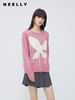 NEELLY纳俪商场同款粉色毛衣女冬季甜美宽松流苏超好看慵懒风毛衣N23103A01080 商品缩略图0