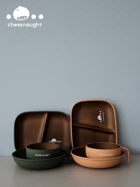 栗外 仿木纹餐具