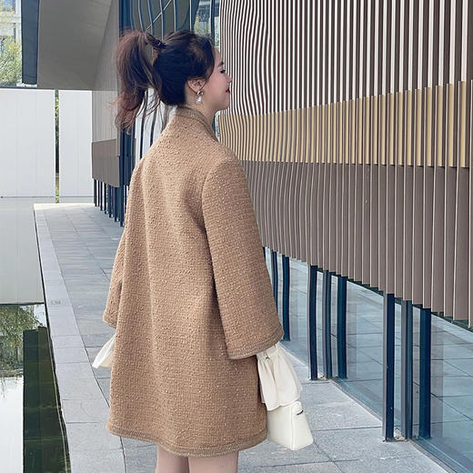 ST.SANLI【成衣系列】高级典雅粗纺面料大衣GA122D27 商品图3