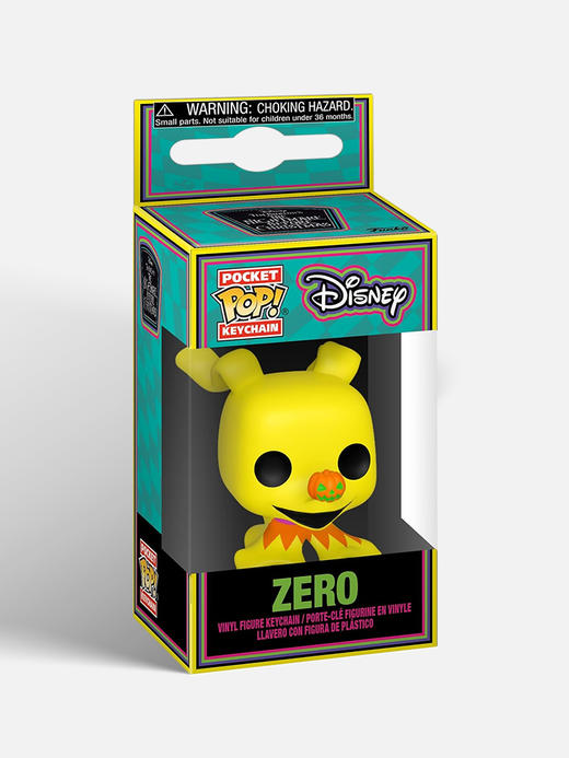 Funko POP!  Keychain Zero动画迪士尼圣诞夜惊魂零零荧光款钥匙扣 63969 商品图4