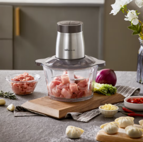 小熊（Bear）绞肉机家用电动多功能肉馅机婴儿辅食打肉机搅拌切菜 玻璃碗不锈钢刀头QSJ-D03W5 
  淘气