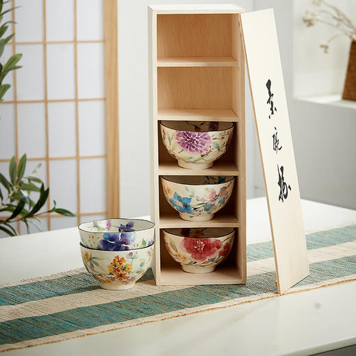 【&蓝】花系列 五小碗礼盒装① 商品图2