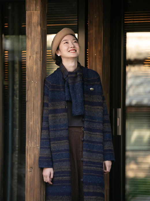 牧衣游原创 进口澳毛条纹毛织围巾------- 惊纱【不支持会员折】 商品图0