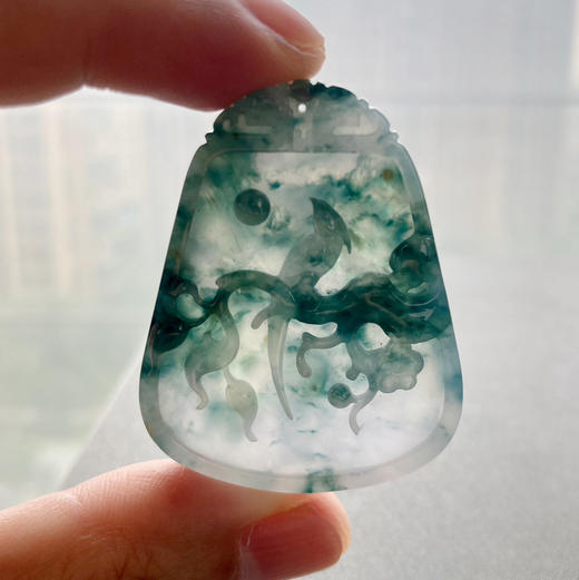 糯冰种紫罗兰飘花喜上梅梢 商品图7