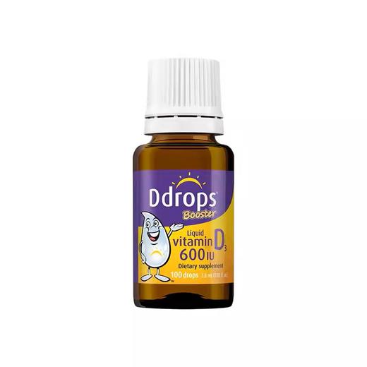 【跨境商品】老爸抽检 ddrops婴幼儿维生素D3滴剂2.8ml保税仓发货 商品图4