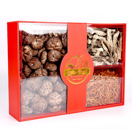 【龙游好物】嘉木清芬-三拼花菇礼盒（含虫草花） 商品图2