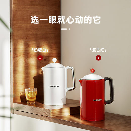 大宇电热水壶|看一眼就心动，4分钟烧开水，四段恒温从早暖到晚 商品图4