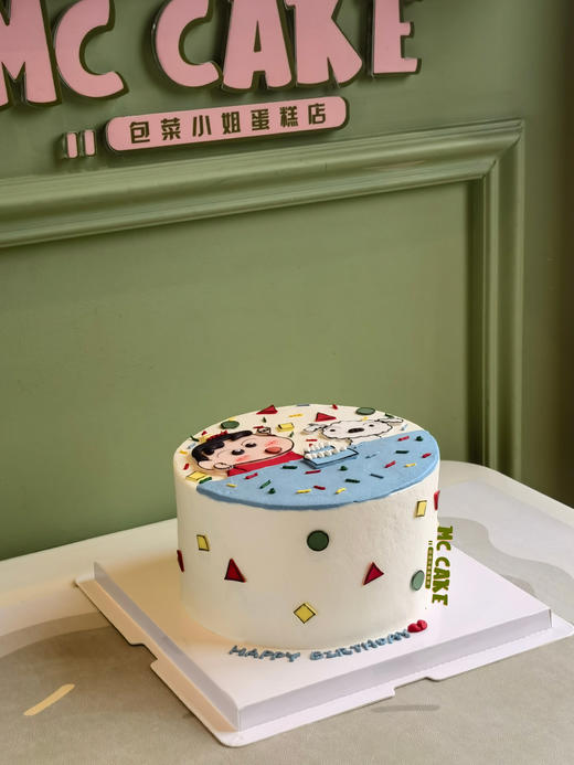 蜡笔小新&小白翻糖装饰蛋糕 商品图2