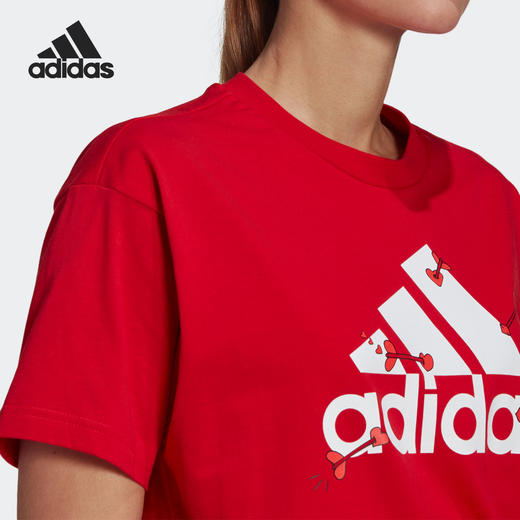 adidas阿迪达斯训练系列女款短袖T恤休闲上衣圆领短袖T恤 商品图3