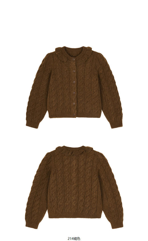 jnby  23年冬款  短款开襟毛衫 1NA310290 商品图12