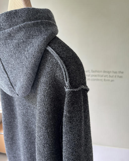 THS 10.14-限时 伦敦kingdom四平织密厚羊毛/骑士徽提花帽衫 QM057 商品图13