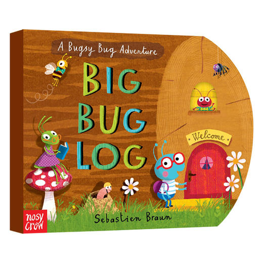 大坏虫 英文原版绘本 Big Bug Log 异形纸板翻翻书 英文版儿童英语启蒙读物 进口原版书籍 商品图0