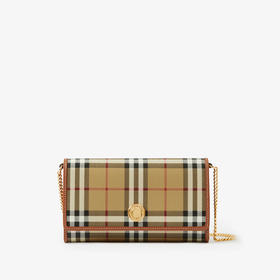 BURBERRY 巴宝莉 女士带链带的格纹钱包 格子 8070413 A7026
