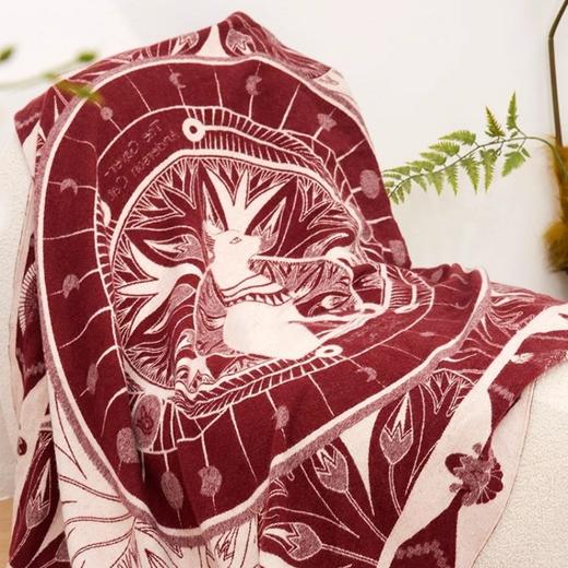 大英博物馆 盖亚·安德森猫系列 提花毛毯披毯盖毯空调毯挂毯  礼盒 商品图1