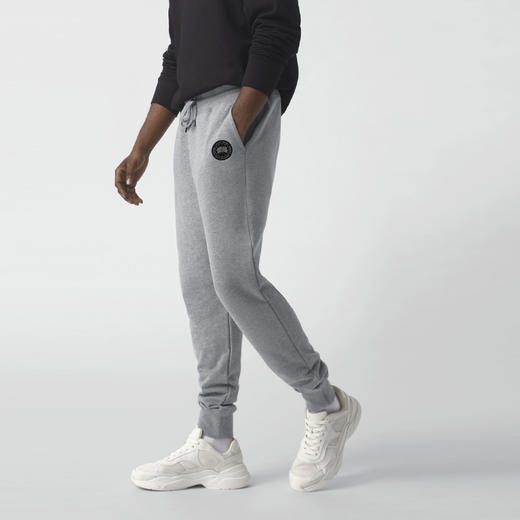 CANADA GOOSE 加拿大鹅 男士徽标贴花 Huron 休闲运动裤 灰色 7402MB 717 商品图1