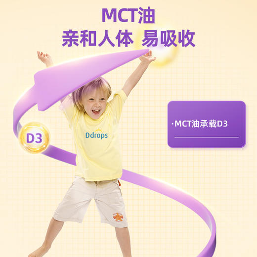 【跨境商品】老爸抽检 ddrops婴幼儿维生素D3滴剂2.8ml保税仓发货 商品图2