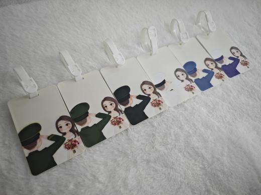 【军恋行李牌】创意装饰旅行箱吊牌挂牌防丢牌情侣行李牌y 商品图1