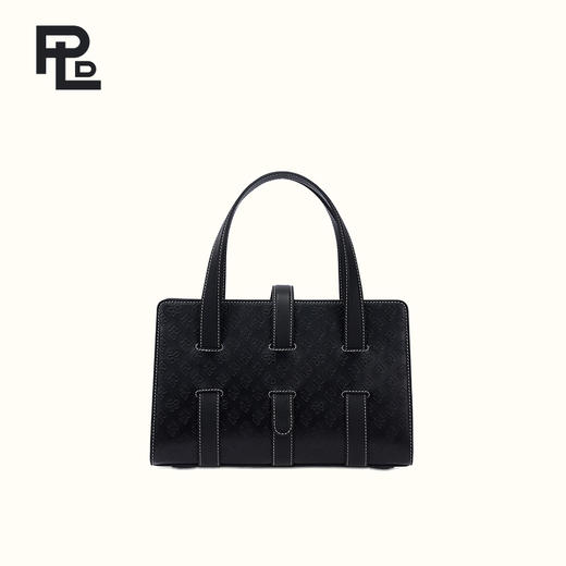 保兰德PLD东方雅奢45度老花经典系列头层牛皮条纹女包通勤必备女包 商品图0