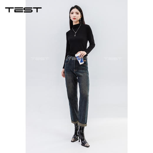 冬上新时尚宽松舒适显瘦牛仔裤3234033 商品图2