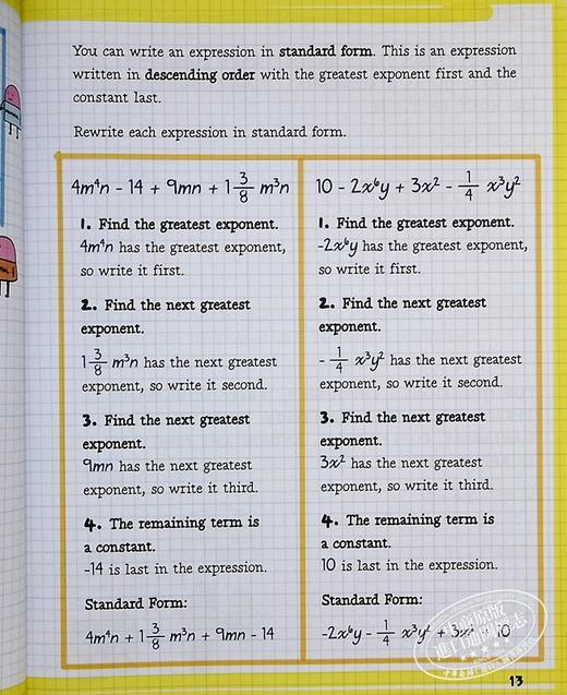 【中商原版】学霸笔记 获得A的方法练习册 代数I 高中篇 The Big Fat High School Algebra 1 Workbook 英文原版 高中数学 商品图6