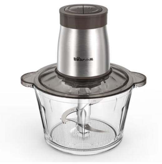 小熊（Bear）绞肉机家用电动多功能肉馅机婴儿辅食打肉机搅拌切菜 玻璃碗不锈钢刀头QSJ-D03W5 
  淘气 商品图1