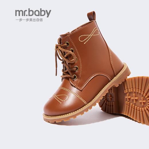 mrbaby女宝雪地靴2023秋冬新款女童马丁靴儿童短靴子中大童鞋 商品图2