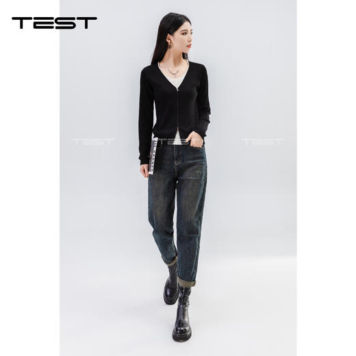 冬上新时尚宽松舒适显瘦牛仔裤3234033 商品图3