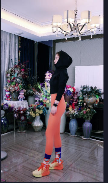 芳姐同款加绒连帽外套 商品图1