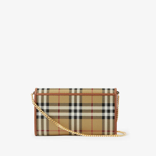 BURBERRY 巴宝莉 女士带链带的格纹钱包 格子 8070413 A7026 商品图1