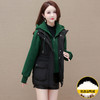 QYMAH-23A2017-L时尚洋气假两件拼接休闲保暖羽绒服23年冬款长袖连帽时髦鸭绒外套 商品缩略图2