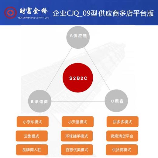 企业CJQ_09型 财富金桥 企业数字化 供应商多店平台版 移动端X东自营模式平台统一收款 商品图0