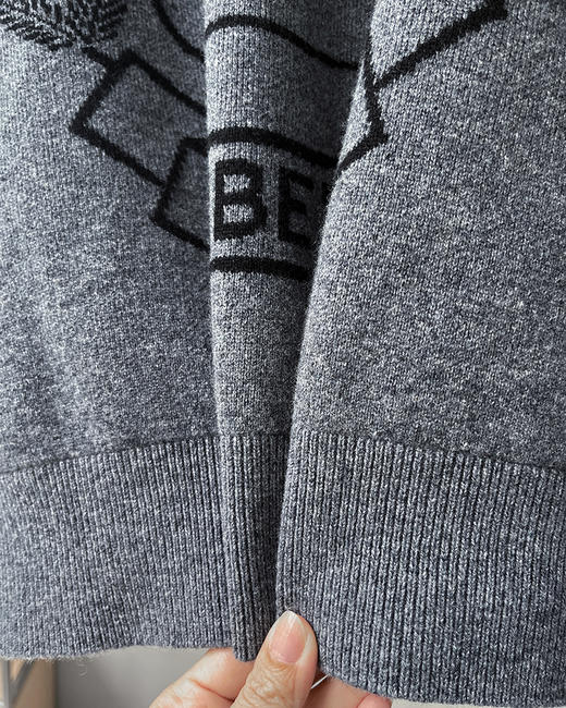 THS 10.14-限时 伦敦kingdom四平织密厚羊毛/骑士徽提花帽衫 QM057 商品图9