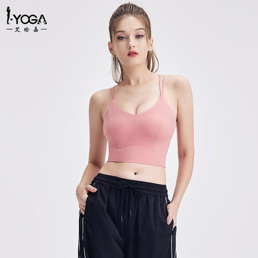 IYOGA小心机设计款运动瑜伽裹胸BRA082 商品图1
