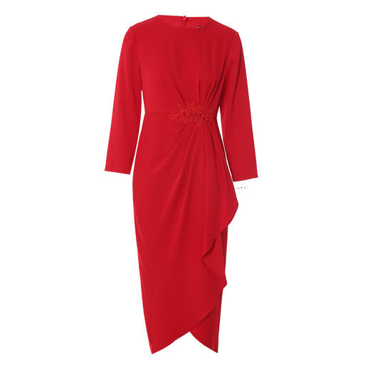 EITIE爱特爱秋季新款优雅刺绣显瘦宴会连衣裙礼服7177811 商品图5