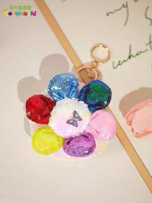 9楼母婴生活馆 CozyWorld亮片花朵包包挂件可爱零钱包卡包耳机包钥匙包卡通挂饰 活动价：79元 商品图2