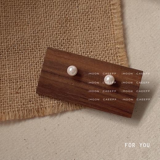 S925银针 巴洛克珍珠耳钉 商品图1