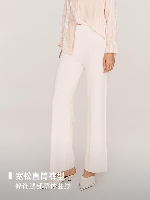 超细48支精纺羊毛直筒修身毛织裤FB466823O 商品图6