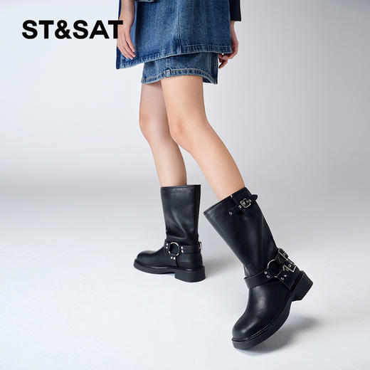 星期六经典复古西部牛仔靴SS34116449 商品图2