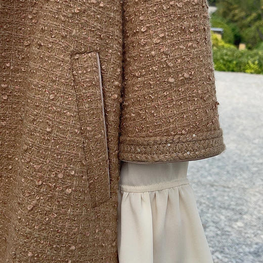 ST.SANLI【成衣系列】高级典雅粗纺面料大衣GA122D27 商品图4