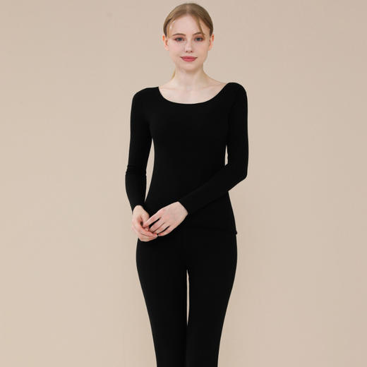 秋冬季爆款【羊毛蚕丝套装】保暖内衣  女士加绒打底衫 男士秋衣秋裤套装 商品图5