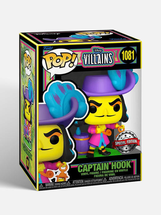 Funko POP Disney Villains Hook动画迪士尼反派虎克船长荧光款手办 60395 商品图4