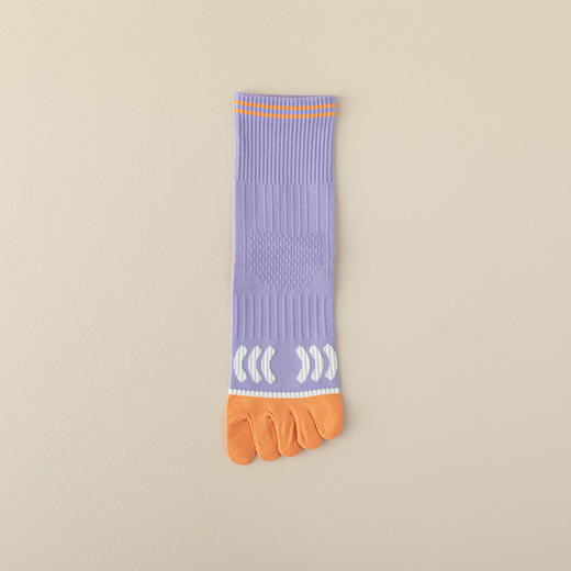 【39.9元🉐3双】女专业防滑运动跑步压力中筒袜吸汗防臭透气分趾袜 商品图11