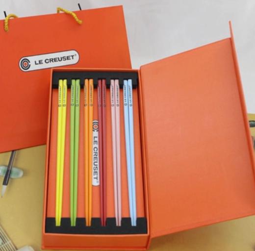 法国LE CREUSET酷彩彩虹筷子家用餐桌礼盒装 商品图2