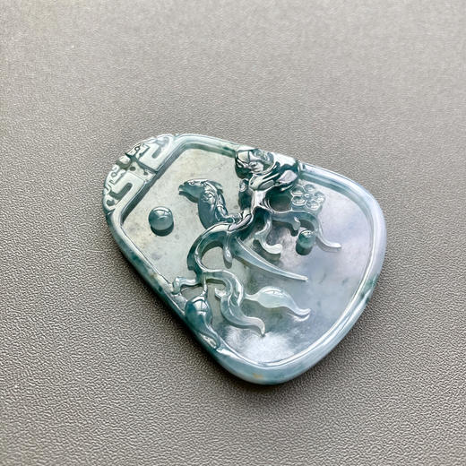 糯冰种紫罗兰飘花喜上梅梢 商品图2