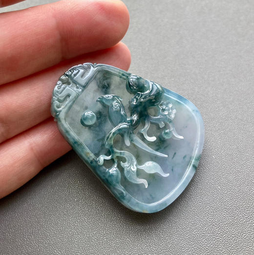 糯冰种紫罗兰飘花喜上梅梢 商品图6