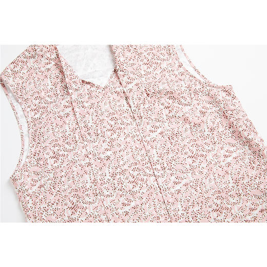 司歌雪纺印花蝴蝶结背心上衣T881141 商品图1