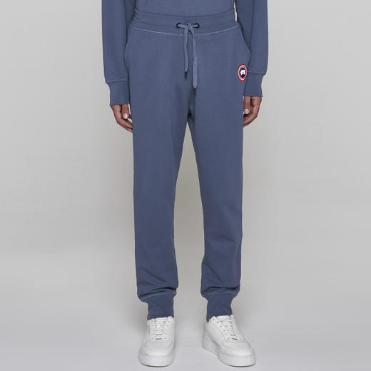 CANADA GOOSE 加拿大鹅 男士徽标贴花 Huron 休闲运动裤 蓝色 7402M 222 商品图1