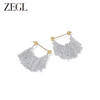 ZEGL复古金属耳环女2023年新款爆款耳钉小众设计感夏天度假风耳饰 商品缩略图1