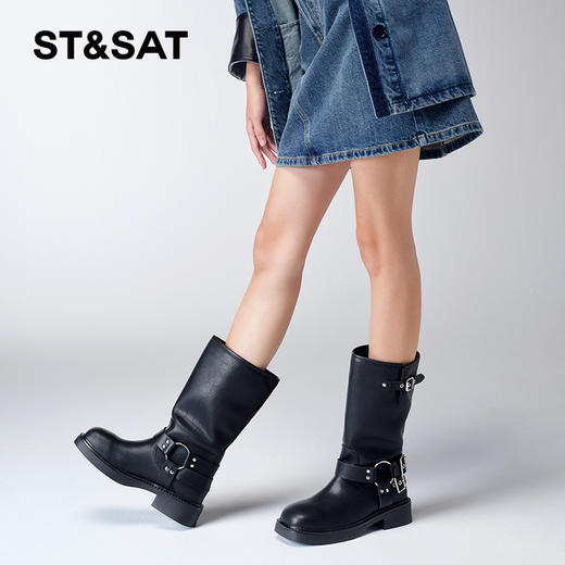 星期六经典复古西部牛仔靴SS34116449 商品图3