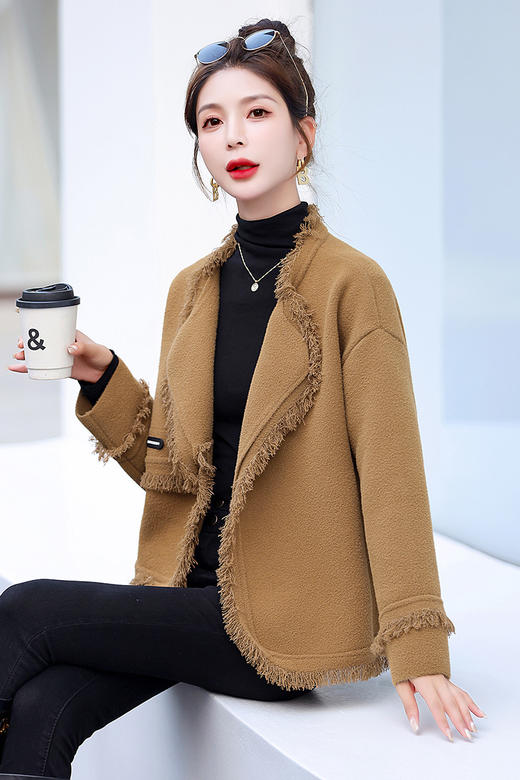 气质百搭，秋冬流苏外套HR-BX2318 商品图5